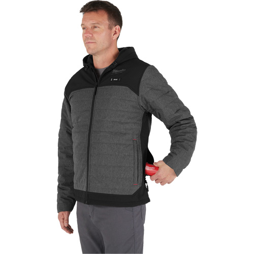 Veste chauffante M12 QuietShell avec pile, Hommes, 2T-Grand, Gris Air Extreme Inc.
