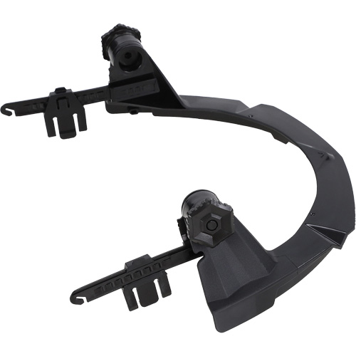 Support PBT V-Gard pour casques MSA &agrave; fente et bordure compl&egrave;te sans contr&ocirc;le des d&eacute;bris Air Extreme Inc.