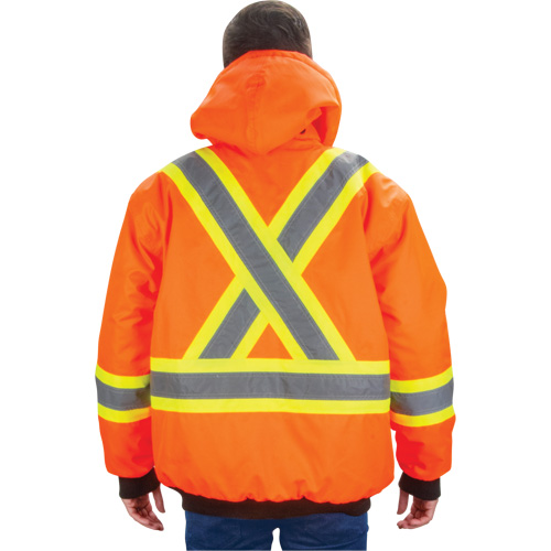 Waterproof 7-in-1 Winter Parka, High Visibility Orange, Large Air Extreme Inc.