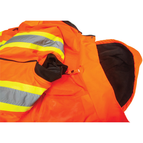 Waterproof 7-in-1 Winter Parka, High Visibility Orange, Large Air Extreme Inc.