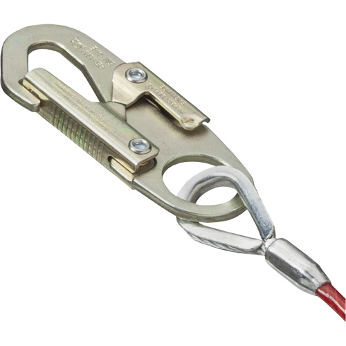 SA-5500-4 Shock Absorbing Lanyard, 4', Snap Hook Center, Snap Hook Leg Ends, Galvanized Steel Air Extreme Inc.