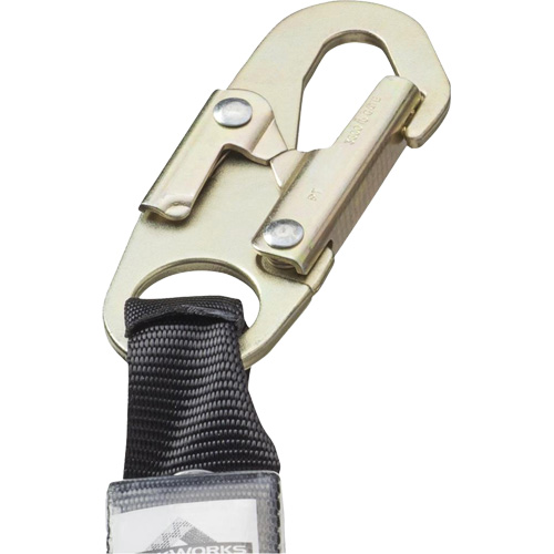 SA-55522-4 PVC-Coated Shock Absorbing Lanyard, 4', Form Hook Center, Snap Hook Leg Ends, Galvanized Steel Air Extreme Inc.