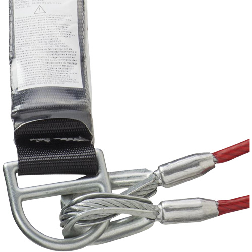 SA-55522-4 PVC-Coated Shock Absorbing Lanyard, 4', Form Hook Center, Snap Hook Leg Ends, Galvanized Steel Air Extreme Inc.
