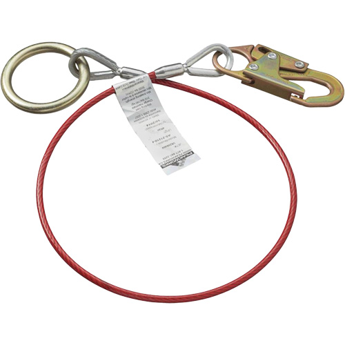 AS-21210-6 6' Cable Anchor with Snap Hook & O-Ring, Sling, Temporary Use Air Extreme Inc.