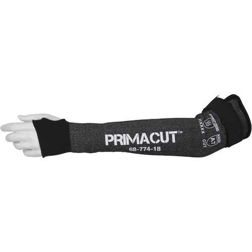 Manchette r&eacute;sistante &agrave; la coupe PrimaCut 68-774, PEHP, 18", ASTM ANSI niveau A7/EN 388 niveau F, Gris Air Extreme Inc.