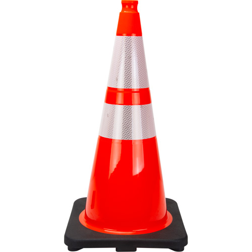 Premium Traffic Cone, 28", Orange, 4" & 6" Reflective Collar(s) Air Extreme Inc.