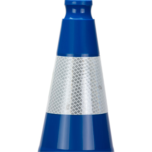 Premium Traffic Cone, 28", Blue, 4" Reflective Collar(s) Air Extreme Inc.