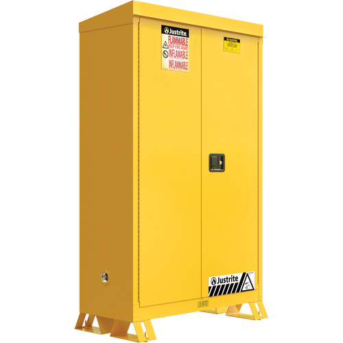 Outdoor Flammable Storage Cabinet, 45 gal., 2 Door, 43" W x 65" H x 18" D Air Extreme Inc.