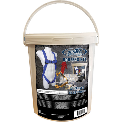 ECO Roofer's Kit with 50' Rope, CSA Certified, Class A, Large/Medium/X-Large, 310 lbs. Cap. Air Extreme Inc.