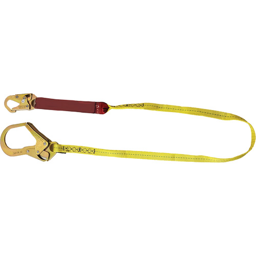 External Energy Absorber Lanyard with 2-1/4" Hook, 6', Snap Hook Center, Snap Hook Leg Ends, Polyester Air Extreme Inc.