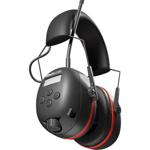 Black & Red Air Defender AM/FM Earmuffs, Headband Style, 24 dB Air Extreme Inc.