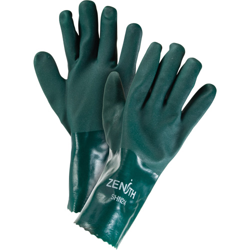 Gants verts &agrave; double enduit, 12" lo, PVC, Doublure en Jersey de coton, 70 mils Air Extreme Inc.
