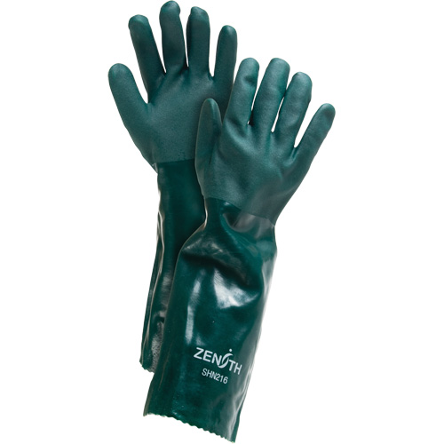Gants verts &agrave; double enduit, 18" lo, PVC, Doublure en Jersey de coton, 70 mils Air Extreme Inc.