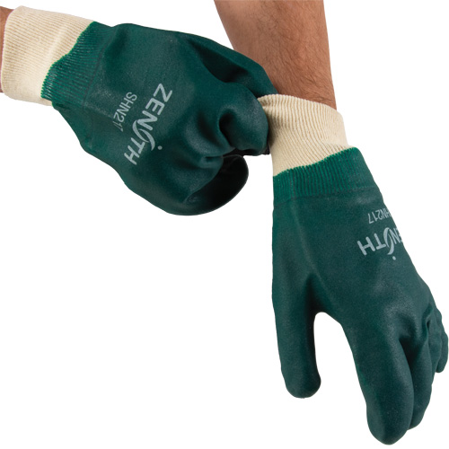 Gants verts &agrave; double enduit, 10" lo, PVC, Doublure en Jersey de coton, 70 mils Air Extreme Inc.