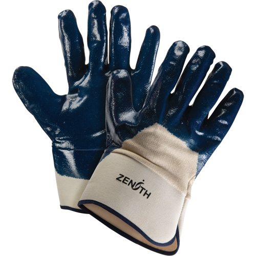 Gants &agrave; poignet de s&eacute;curit&eacute; de poids lourd, 11/2T-Grand, R&ecirc;vetement Nitrile, Enveloppe en Coton Air Extreme Inc.