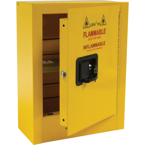 Mini Flammable Safety Cabinet, 2 Gal., 1 Door, 17" W x 22" H x 8" D Air Extreme Inc.
