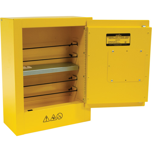 Mini Flammable Safety Cabinet, 2 Gal., 1 Door, 17" W x 22" H x 8" D Air Extreme Inc.