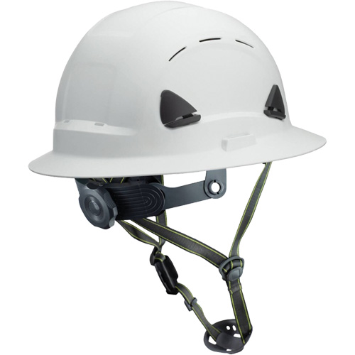 Casque Fibre Metal de style escalade avec bordure compl&egrave;te, R&eacute;pond aux normes CSA type 2, Suspension Rochet, Ventil&eacute; Air Extreme Inc.