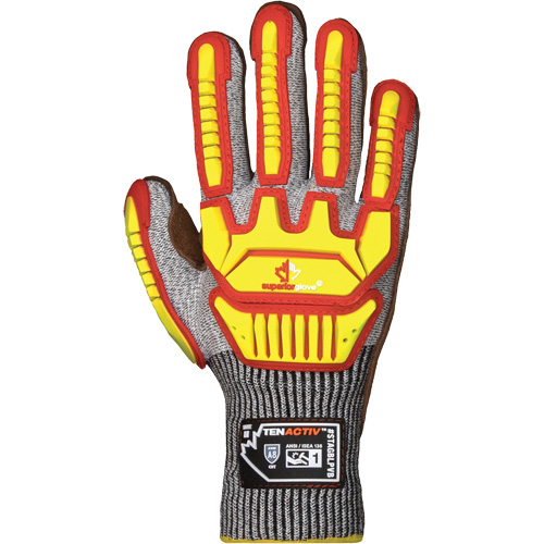 Gants antichocs TenActiv STAGBLPVB, T-Grand, Paume en Cuir de vache, Poignet Poignet en tricot Air Extreme Inc.