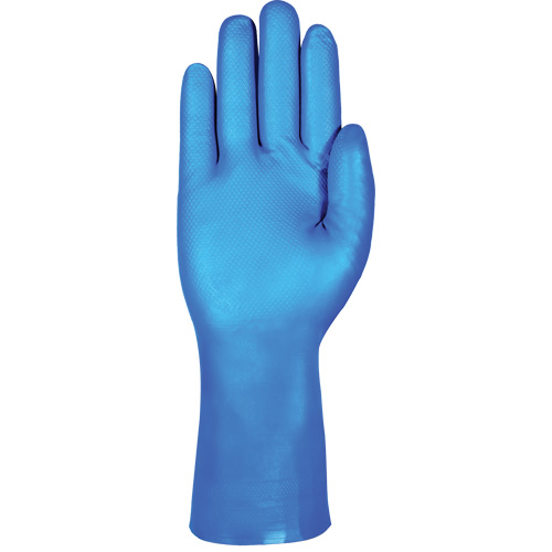 Gants r&eacute;sistants aux produits chimiques bleus pour usage moyen AlphaTec 37-501, Taille 7, 13" lo, Nitrile, 16,5-mil Air Extreme Inc.