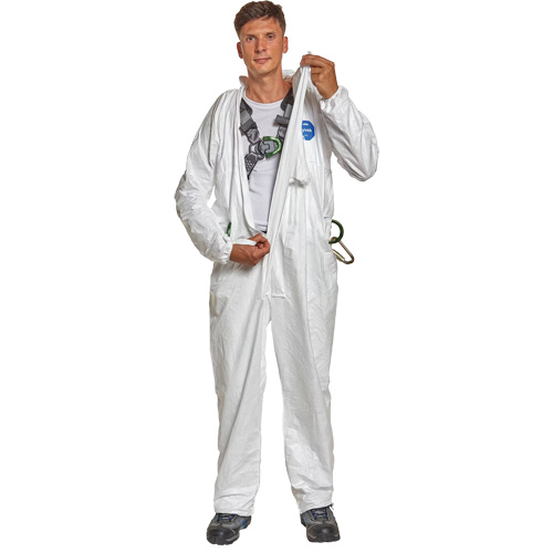 Harness-Compatible Disposable Coverall, 4X-Large, White, Tyvek&reg; 500 Air Extreme Inc.
