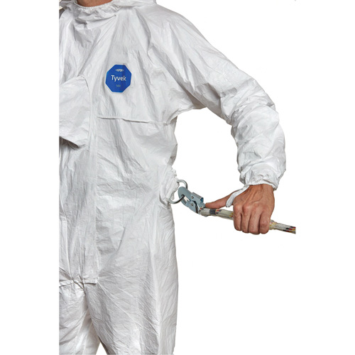 Harness-Compatible Disposable Coverall, 4X-Large, White, Tyvek&reg; 500 Air Extreme Inc.