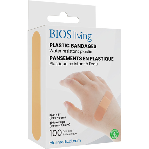 Water-Resistant Bandages, Rectangular/Square, 3", Plastic, Sterile Air Extreme Inc.
