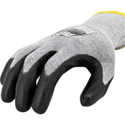 RWG566 AXIS Cut Protection Touchscreen Work Glove, Size Large, 18 Gauge, Polyurethane Coated, Stainless Steel/HPPE Shell, ASTM ANSI Level A5/EN 388 Level E Air Extreme Inc.