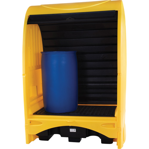 Palette contre les d&eacute;versements &agrave; couvercle dur pour 2 barils, 43,11" lo x 61,61" la x 83,07" h, Capacit&eacute; de charge 1433 lb Air Extreme Inc.