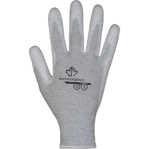 KnitActiv Electrostatic Dissipative Low-Linting White Gloves, 5, Polyurethane Coating, 13 Gauge, Nylon/Cotton Shell Air Extreme Inc.