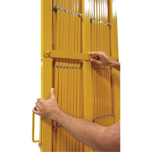 Expandable Barrier, 84" H x 20' L, Yellow Air Extreme Inc.