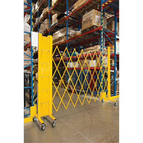 Expandable Barrier, 84" H x 20' L, Yellow Air Extreme Inc.