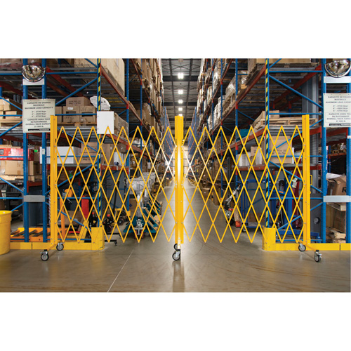 Expandable Barrier, 84" H x 20' L, Yellow Air Extreme Inc.