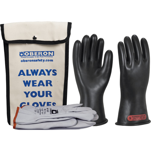 Class 0 Rubber Electrical Glove Kit, 8, 11" L, 20 cal/cm², NFPA 70E Air Extreme Inc.