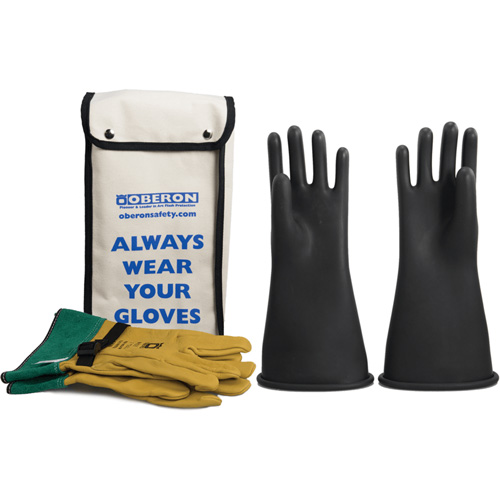 Class 2 Rubber Electrical Glove Kit, 9, 14" L, 37 cal/cm², NFPA 70E Air Extreme Inc.