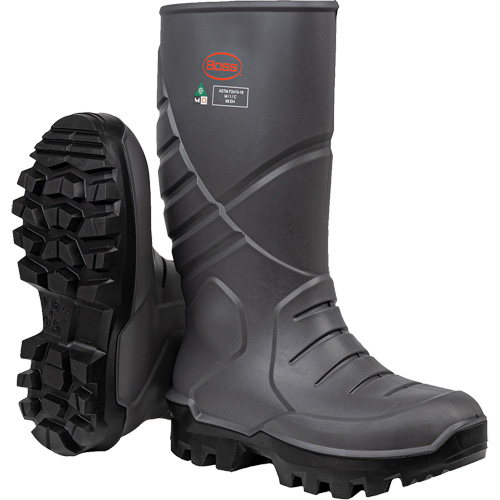 Bottes de s&eacute;curit&eacute; int&eacute;grales Boss avec semelle interm&eacute;diaire et prot&egrave;ge-m&eacute;tatarse interne, Polyur&eacute;thane thermique, Embout Acier, Semelle R&eacute;sistant aux perforations, Pointure 6 Air Extreme Inc.