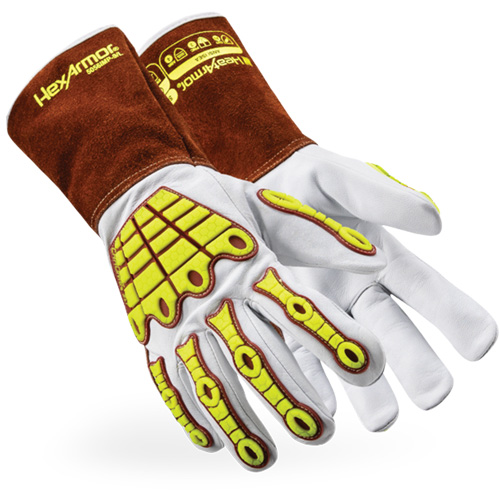 HeatArmor&reg; 5056IMP Welding Gloves, Grain Goatskin, Size 2X-Large Air Extreme Inc.