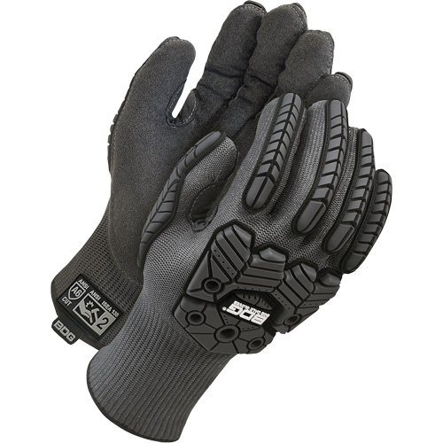 Gants antichocs doubl&eacute;s r&eacute;sistants &agrave; la coupe Deny, 8, Paume en Microfibre, Poignet &eacute;lastique Air Extreme Inc.
