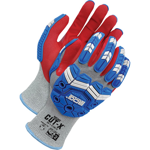 Cut-X&reg; Cut-Resistant Touchscreen Impact Gloves, 8, Foam Nitrile Palm, Elastic Cuff Air Extreme Inc.