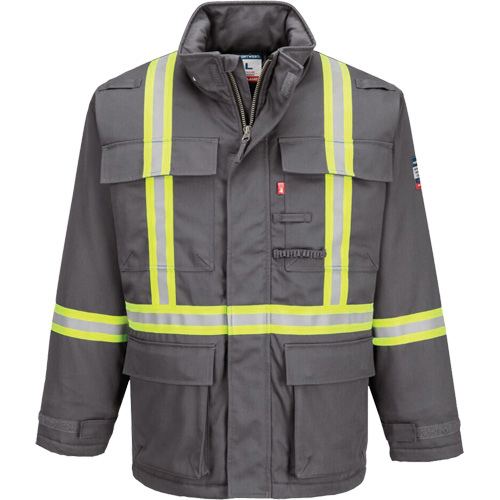 Bizflame&reg; 88/12 Insulated Winter Parka, Grey, Small Air Extreme Inc.