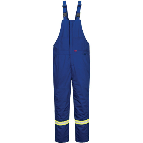 Bizflame&reg; 88/12 Insulated Bib Pants, Cotton/Nylon, Small, Blue Air Extreme Inc.