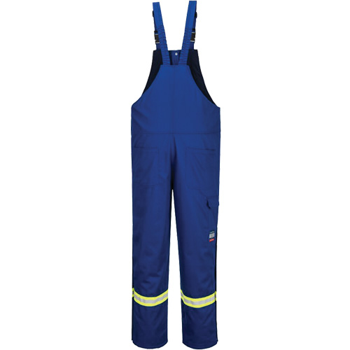 Bizflame&reg; 88/12 Insulated Bib Pants, Cotton/Nylon, Small, Blue Air Extreme Inc.