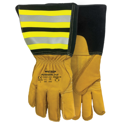Powerline Water-Resistant Gloves, Leather, Medium Air Extreme Inc.