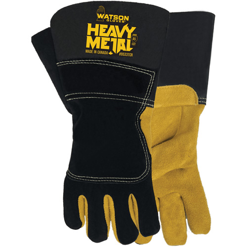 Gants de soudage d'hiver Black Velvet Heavy Metal, Taille Petit, Enveloppe en Cuir d'&eacute;lan refendu, ASTM ANSI niveau A5 Air Extreme Inc.