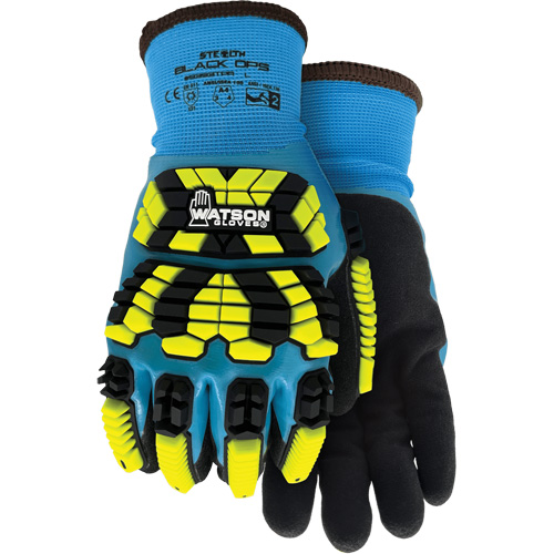 9393TPR Stealth Black Ops Winter Impact Gloves, Small, Foam Latex Palm, Knit Wrist Cuff Air Extreme Inc.
