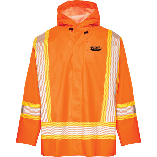 R804 Hurricane Rain Jacket, Small, High Visibility Orange Air Extreme Inc.