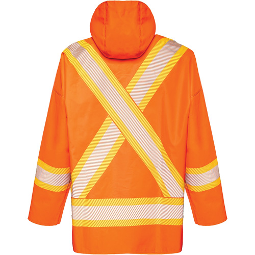 R804 Hurricane Rain Jacket, Small, High Visibility Orange Air Extreme Inc.