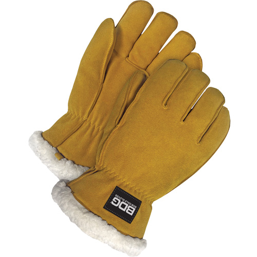 Gants de conducteur, Grand, Paume en Cuir de daim refendu, Tissu-laine Air Extreme Inc.