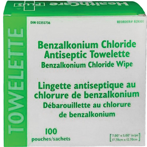 BZK Benzalkonium Chloride Towelette, Towelette, Antiseptic Air Extreme Inc.
