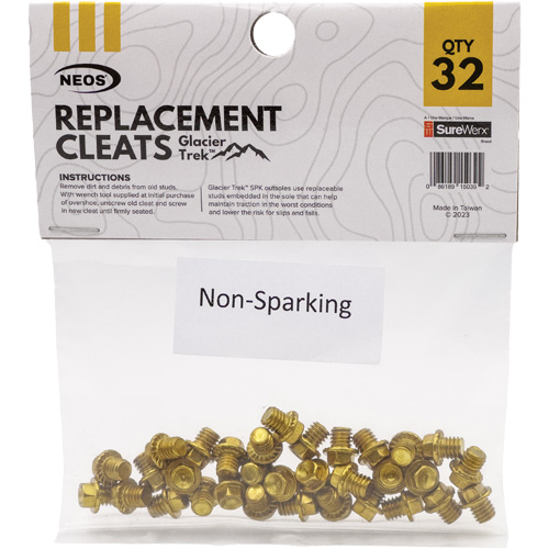 Glacier Trek Non-Sparking Replacement Cleats, Copper, Stud Traction, One Size Air Extreme Inc.